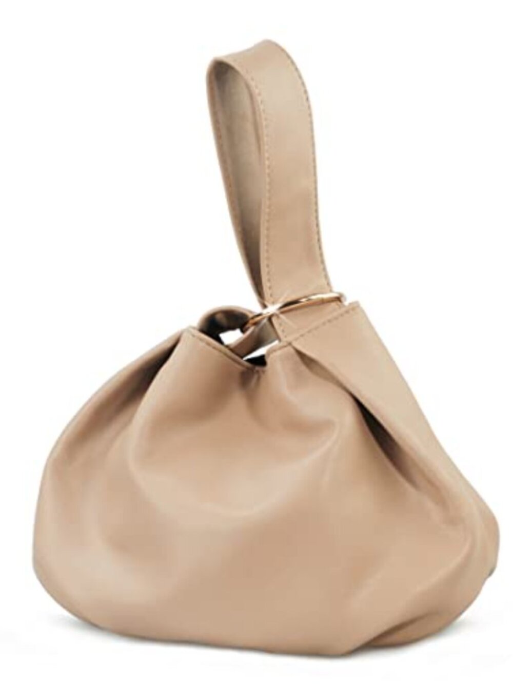 Soft Vegan Leather Hobo Top Handle Bag Small Tote Purse Clutch